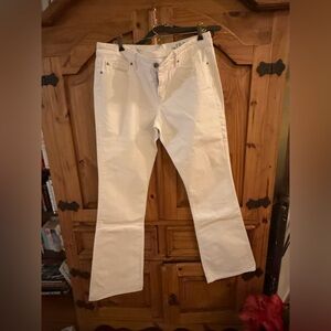 Gap Sexy Boot White Denim Jeans